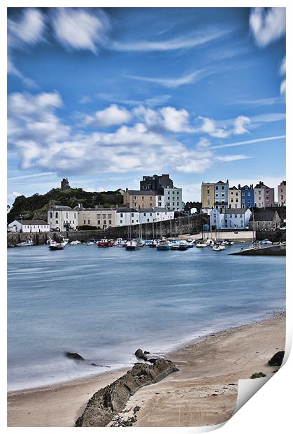 Tenby Harbour 5 Print by Steve Purnell