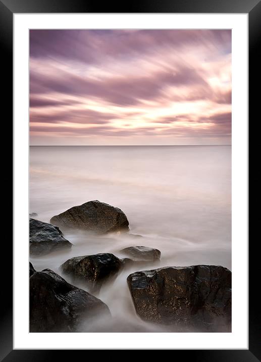North Sea Serenity Framed Mounted Print by Andrew Squires