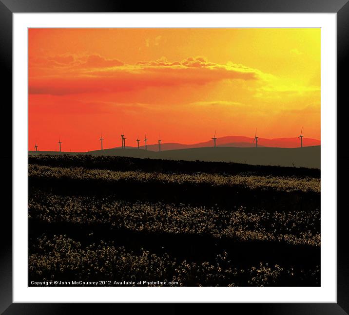 Sunset at Pigeon Top Framed Mounted Print by John McCoubrey