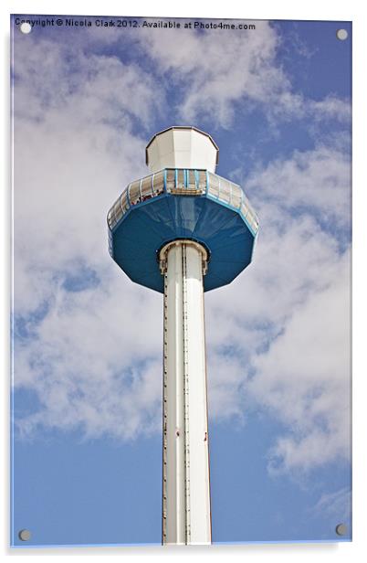 Sealife Tower Acrylic by Nicola Clark