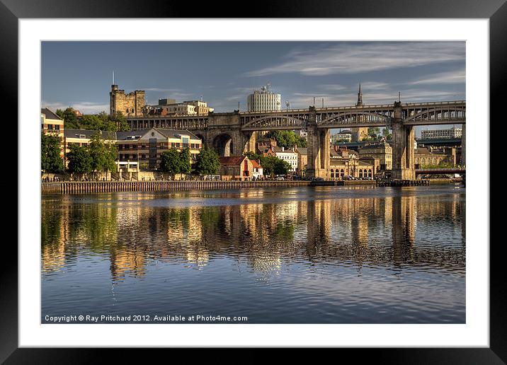 Newcastle Upon Tyne Framed Mounted Print by Ray Pritchard