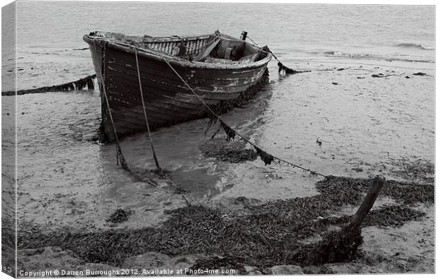 Orford Wreck Canvas Print by Darren Burroughs