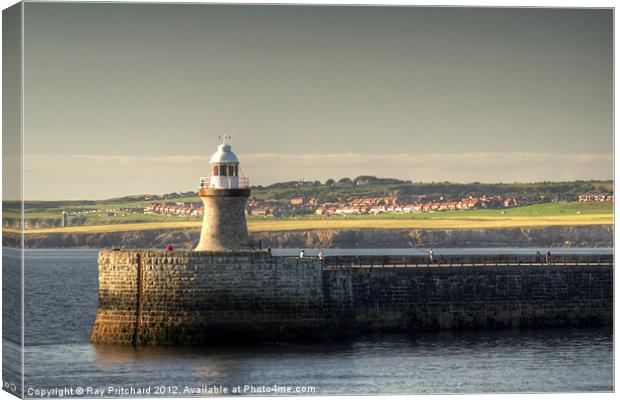 South Shields Pier Canvas Print by Ray Pritchard