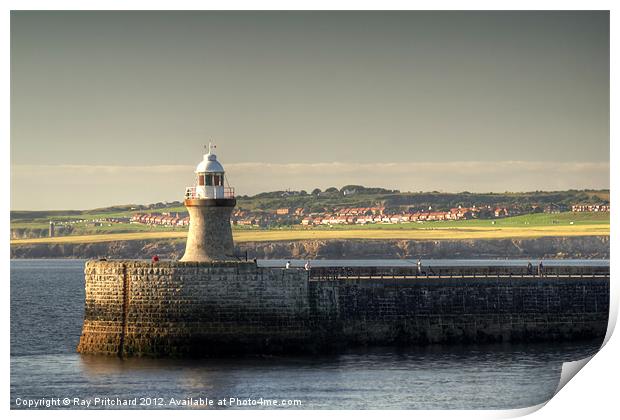 South Shields Pier Print by Ray Pritchard