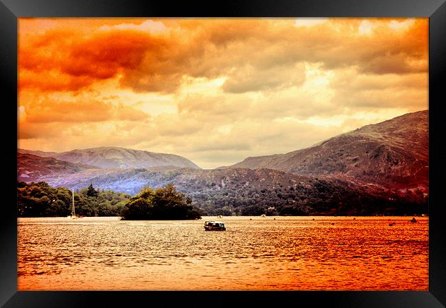 Ambleside Lake Framed Print by Jacqui Kilcoyne