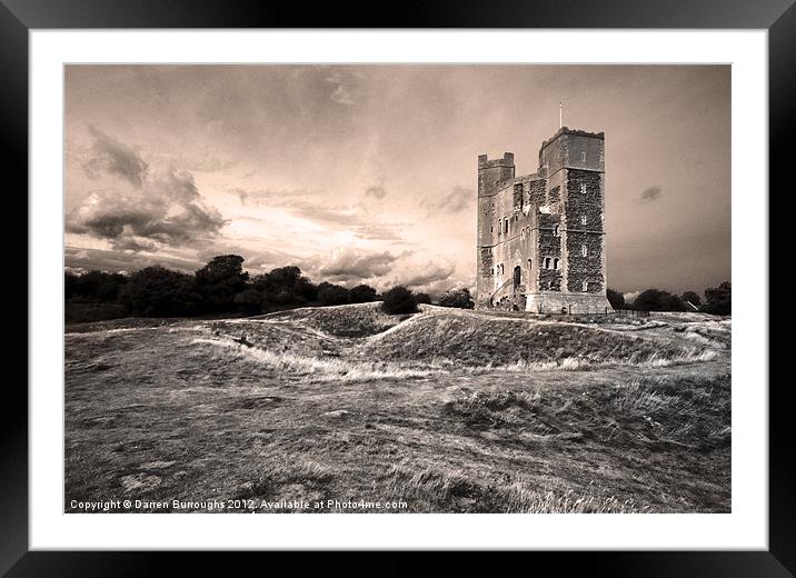 Orford Castle Framed Mounted Print by Darren Burroughs