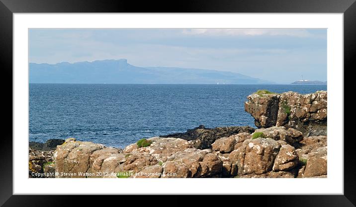 At Port Na Callaich Framed Mounted Print by Steven Watson