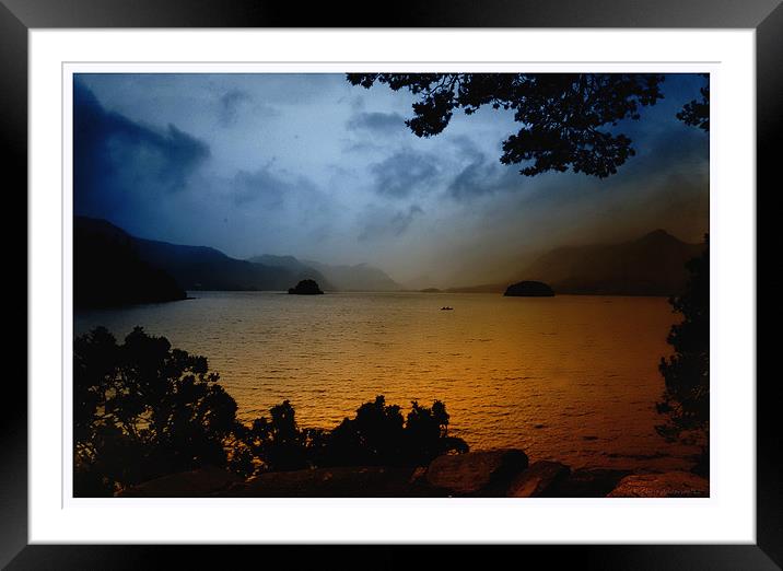Derwent water Framed Mounted Print by CHRIS ANDERSON
