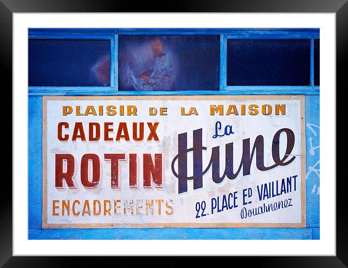 French Sign Framed Mounted Print by Stephen  Hewett