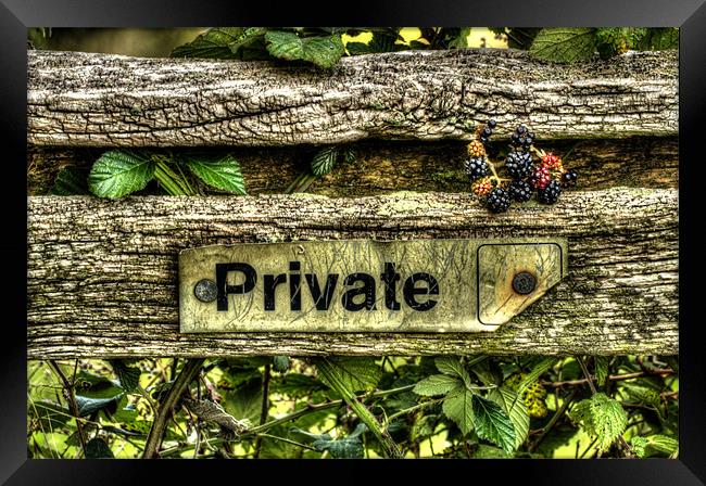 Private Wilderness Framed Print by Oliver Porter