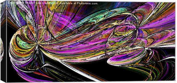 Twisted Spectrum Canvas Print by Sharon Lisa Clarke