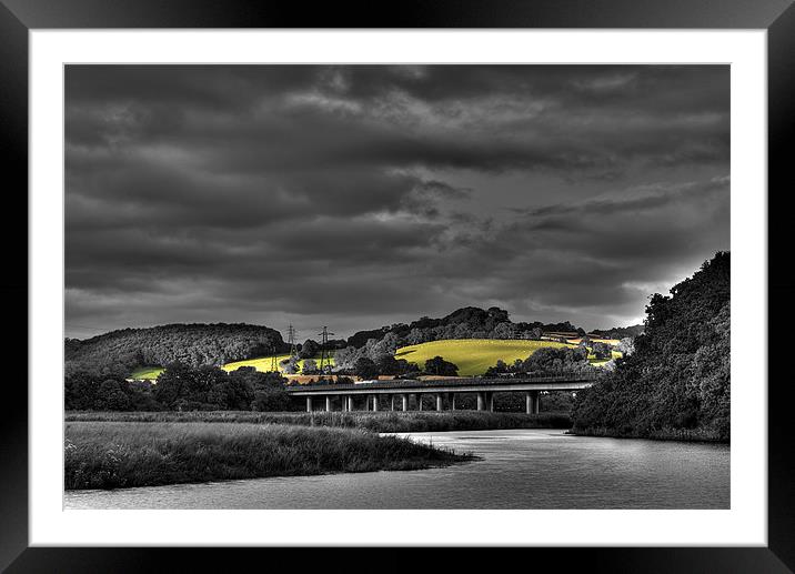 Aller Brook View, Devon. Framed Mounted Print by Louise Wagstaff