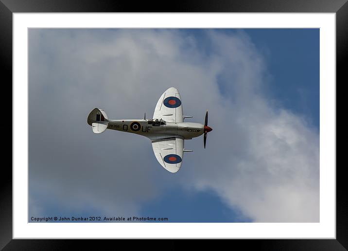 The Fly Past Framed Mounted Print by John Dunbar
