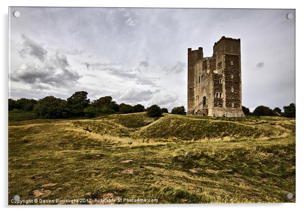 Orford Castle Acrylic by Darren Burroughs