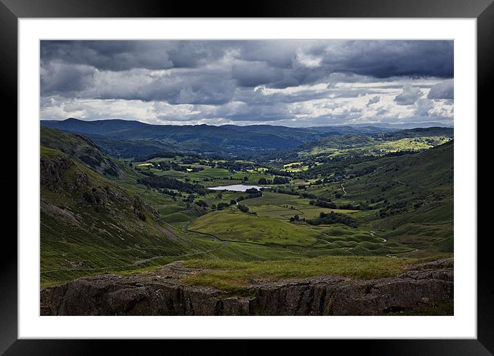 Wrynose Pass Framed Mounted Print by Graham Moore