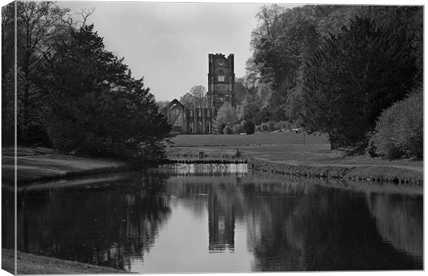 Fountains Abbey Canvas Print by Graham Moore