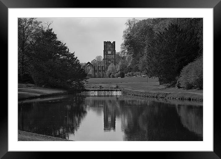 Fountains Abbey Framed Mounted Print by Graham Moore