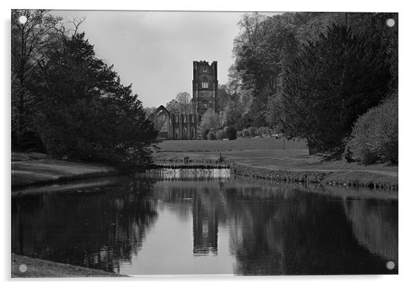 Fountains Abbey Acrylic by Graham Moore