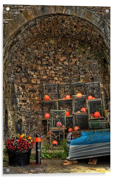 Lobster Pot Arch Acrylic by Steve Purnell