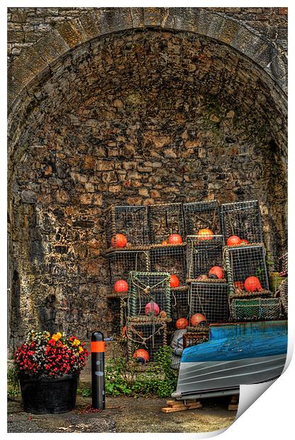 Lobster Pot Arch Print by Steve Purnell