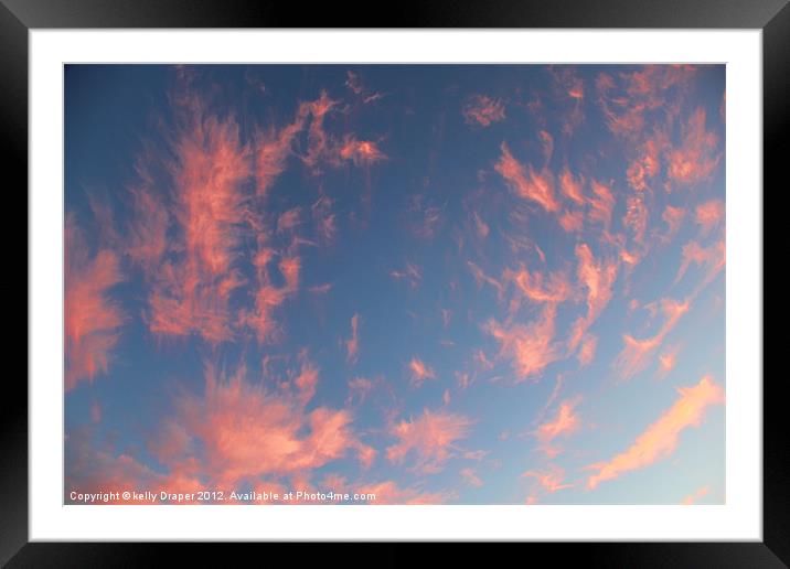 Smokey Clouds Framed Mounted Print by kelly Draper