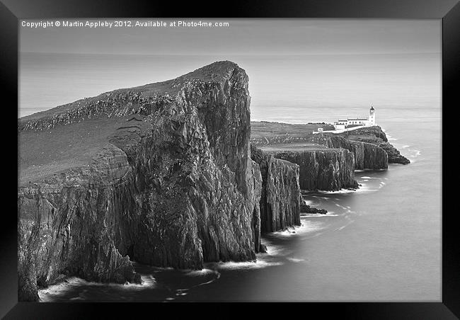 Neist Point Lighthouse Framed Print by Martin Appleby