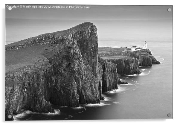 Neist Point Lighthouse Acrylic by Martin Appleby