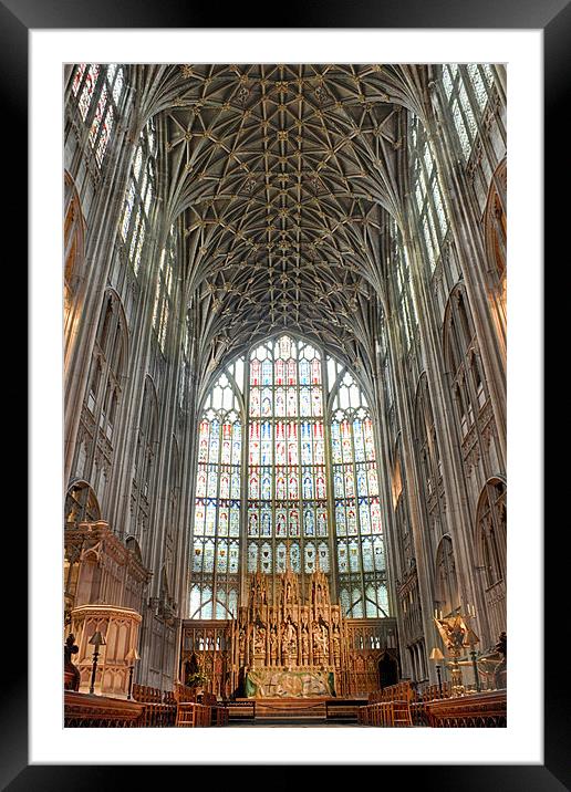 Gloucester Cathedral East Window Framed Mounted Print by Phil Clements
