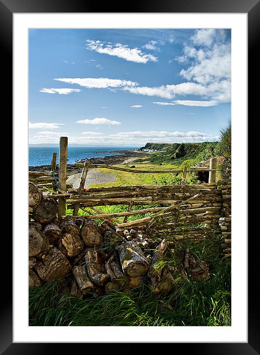 Rockfield from Ballone Castle Framed Mounted Print by Jacqi Elmslie