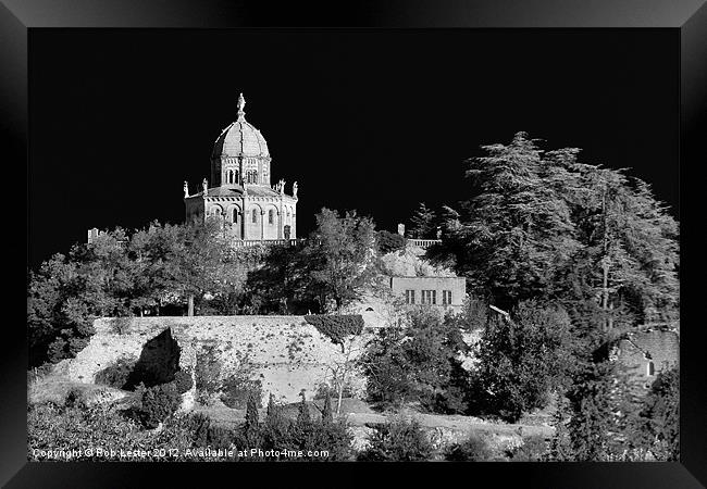 Forcalquier citadel Framed Print by Rob Lester