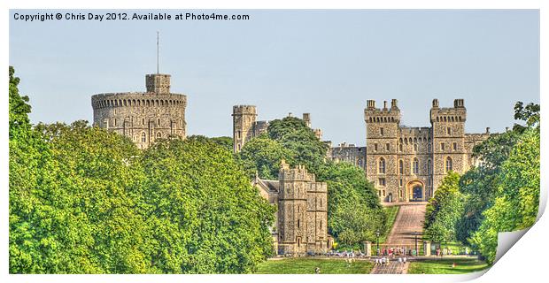 Windsor Castle Print by Chris Day