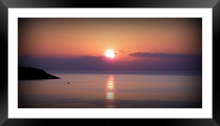 Sunrise Framed Mounted Print by Emma Treeby