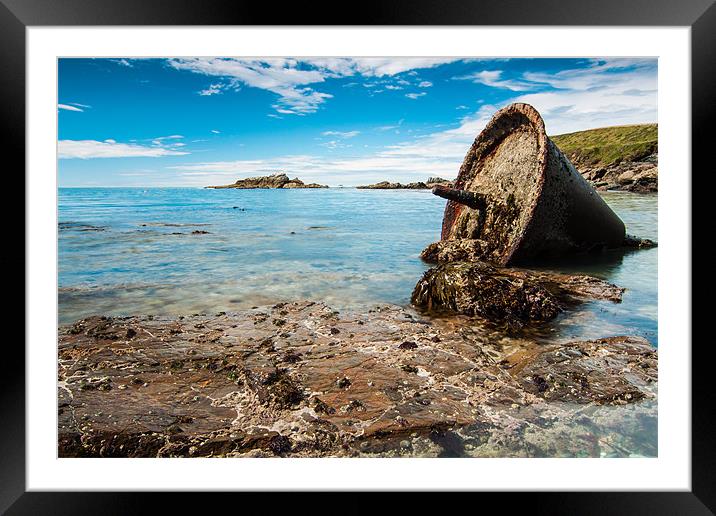 Anchor At Lizard Framed Mounted Print by Jonathan Swetnam