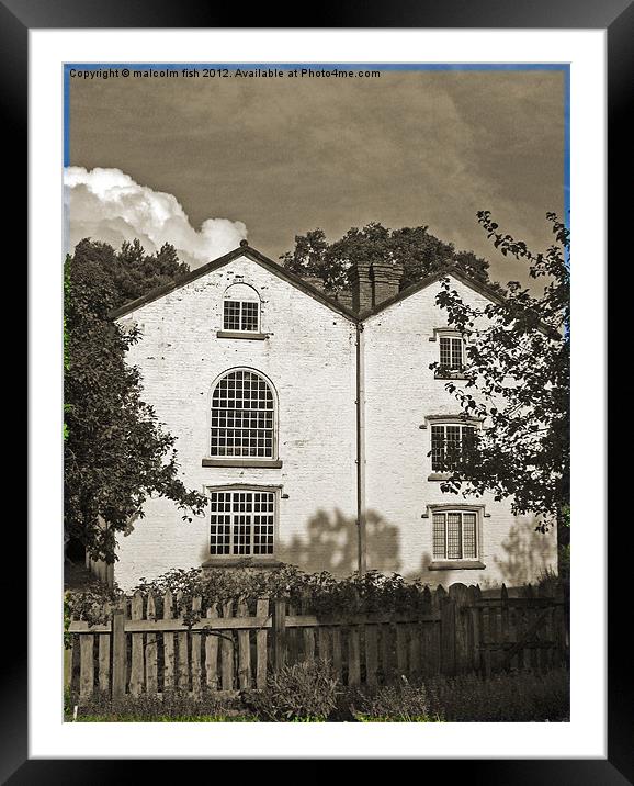 THE OLD APPRENTICE HOUSE. Framed Mounted Print by malcolm fish