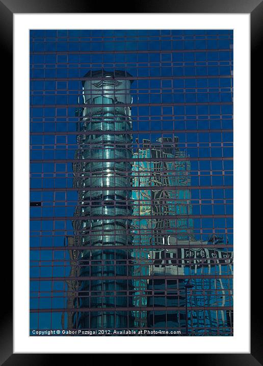 Seoul tower house Framed Mounted Print by Gabor Pozsgai