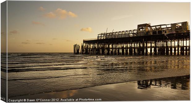 Hastings Pier Canvas Print by Dawn O'Connor