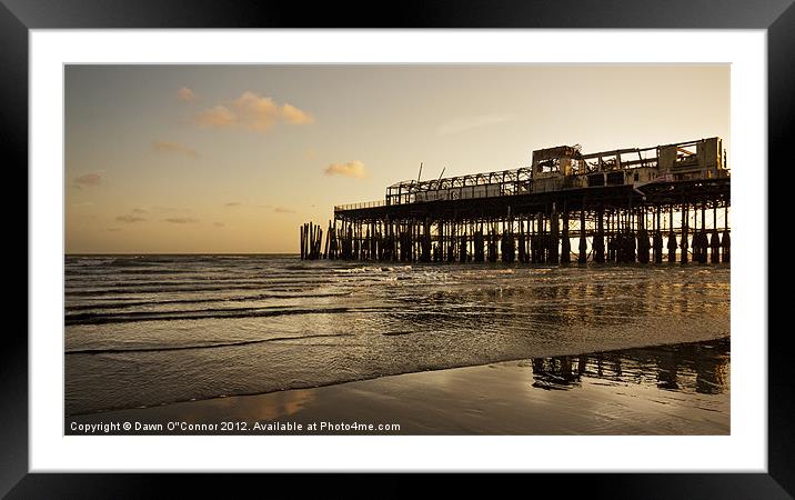 Hastings Pier Framed Mounted Print by Dawn O'Connor