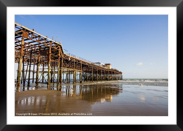 Hastings Pier Framed Mounted Print by Dawn O'Connor