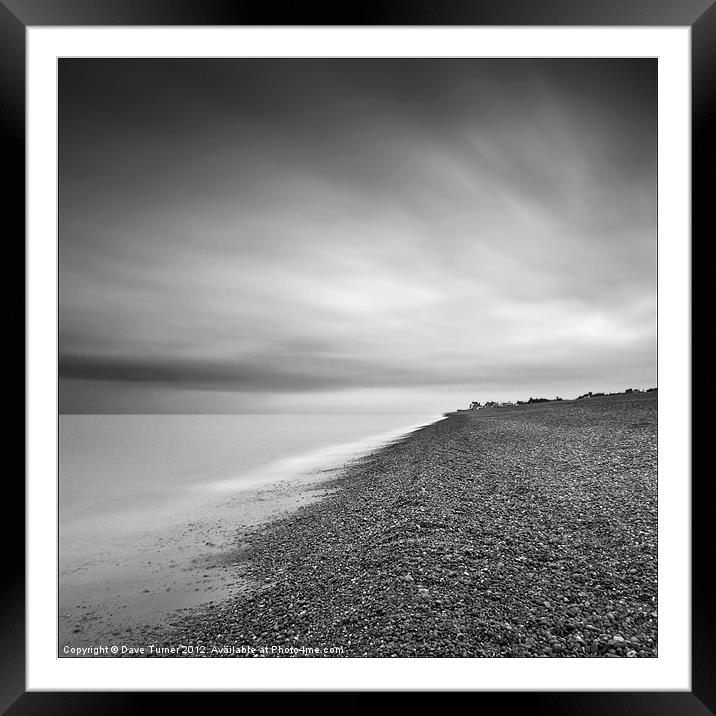 Aldeburgh Beach at Dawn Framed Mounted Print by Dave Turner