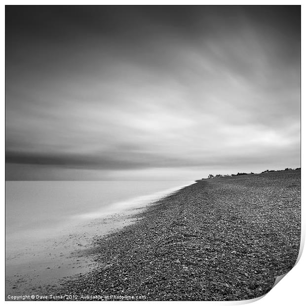 Aldeburgh Beach at Dawn Print by Dave Turner
