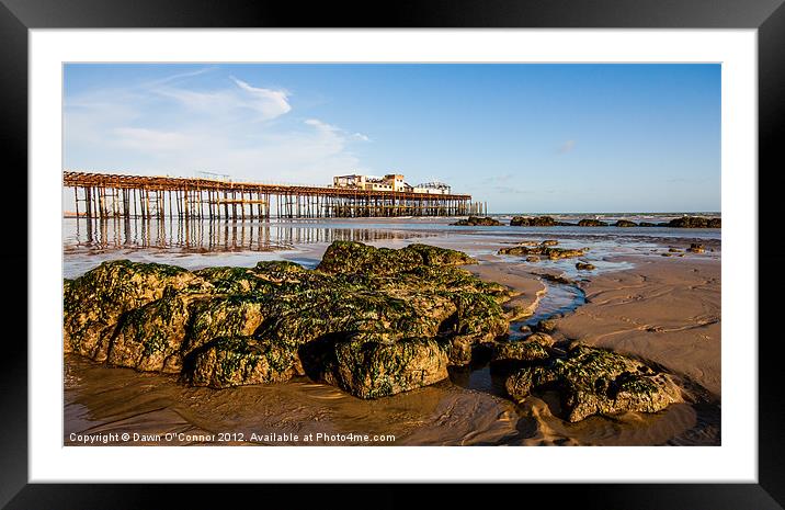 Hastings Pier Framed Mounted Print by Dawn O'Connor