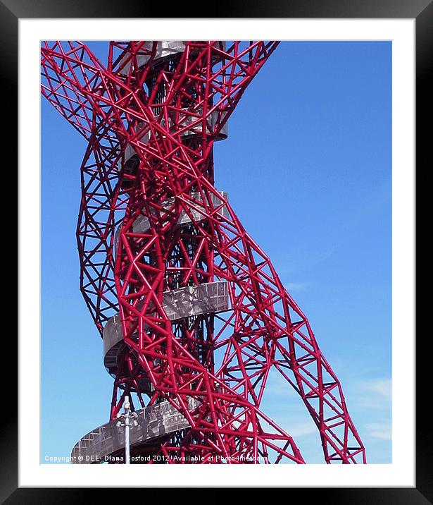 Orbit, Olympic Park Framed Mounted Print by DEE- Diana Cosford