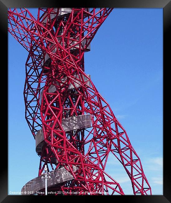 Orbit, Olympic Park Framed Print by DEE- Diana Cosford