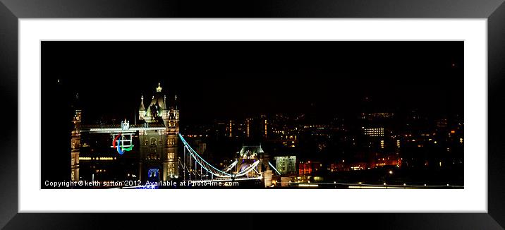 night tower Framed Mounted Print by keith sutton
