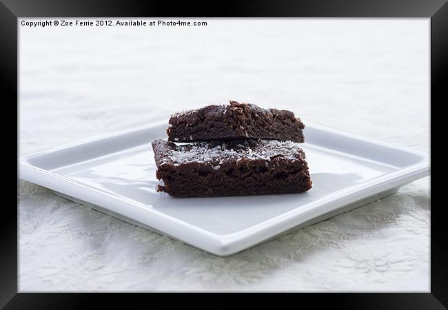 Chocolate Slices Framed Print by Zoe Ferrie