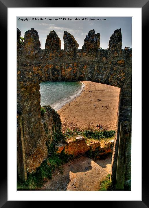 Entrance to Barafundle Bay Framed Mounted Print by Martin Chambers