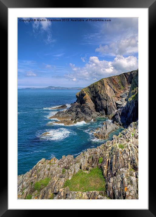 Porthgain Coastline Framed Mounted Print by Martin Chambers