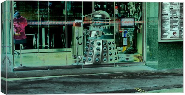 Dalek in London Canvas Print by John Boekee