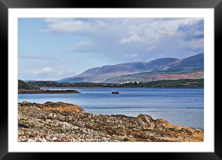 View of the Isle of Arran Framed Mounted Print by Chris Thaxter