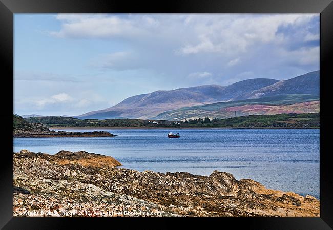 View of the Isle of Arran Framed Print by Chris Thaxter